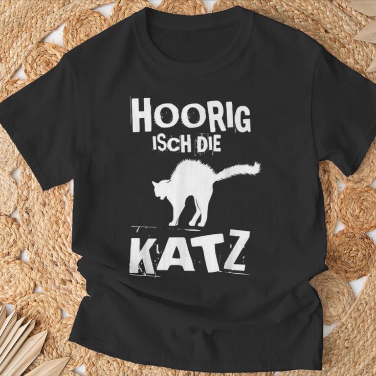 Hoorig Isch Die Katz Fasnet T-Shirt Geschenke für alte Männer