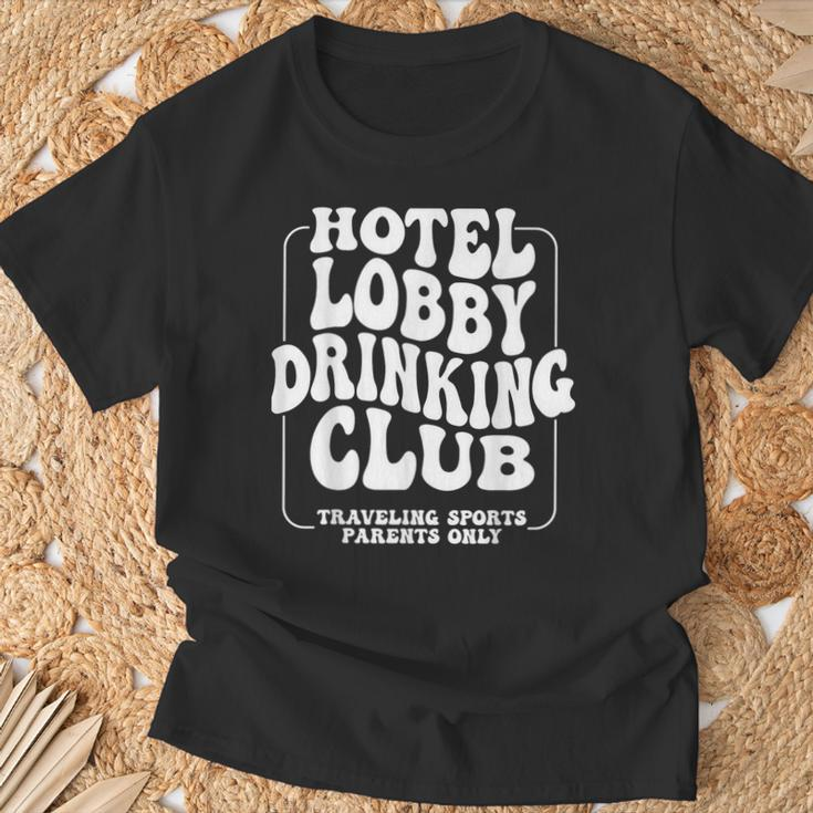 Hotel Lobby Drinking Club Traveling Tournament T-Shirt Gifts for Old Men