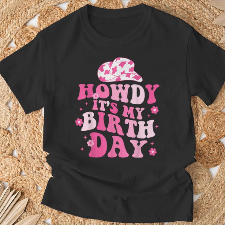 Howdy Its My Birthday T-Shirt Gifts for Old Men