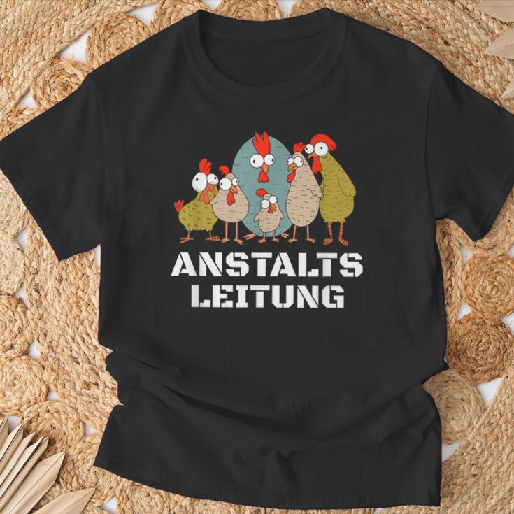 Hühner Anstaltleitung T-Shirt Geschenke für alte Männer