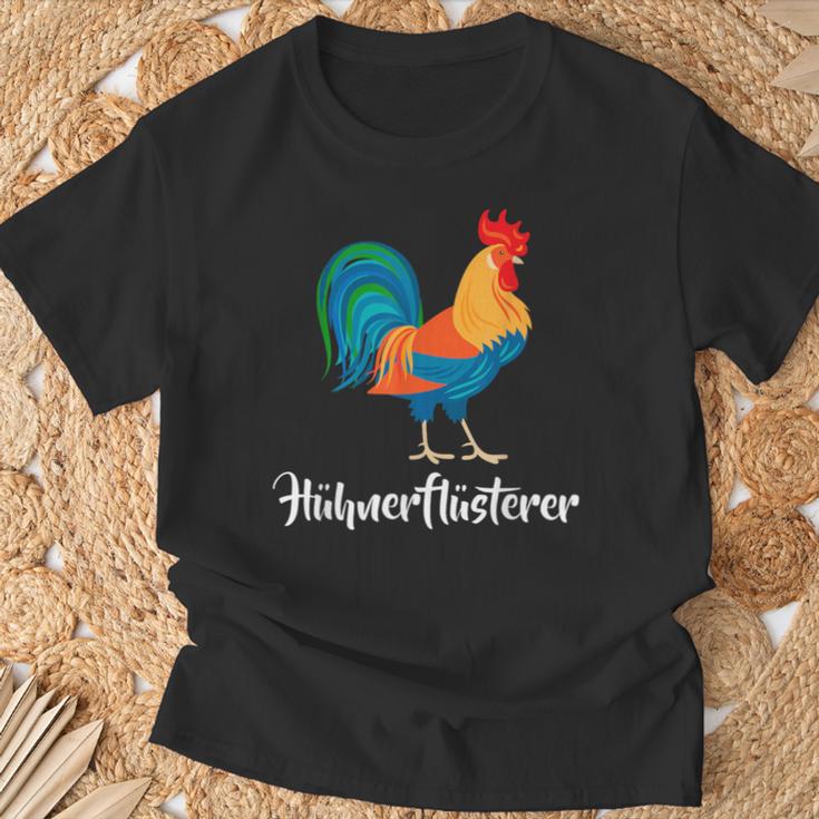 Hühner Flüsterer Lustiges Landwirt Bauer Huhn Hahn Kinder T-Shirt Geschenke für alte Männer