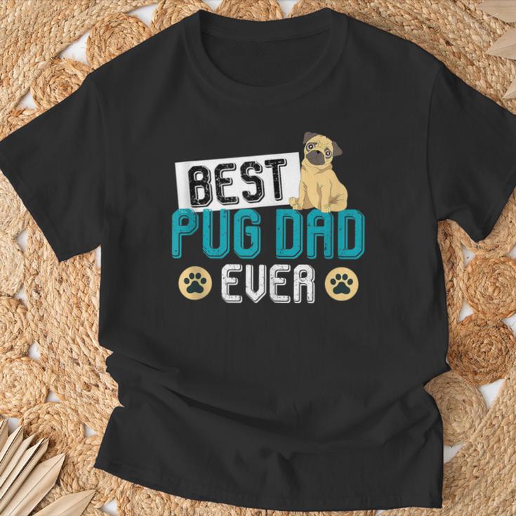 Hunde Papa Geschenk Zumatertag Mops T-Shirt Geschenke für alte Männer