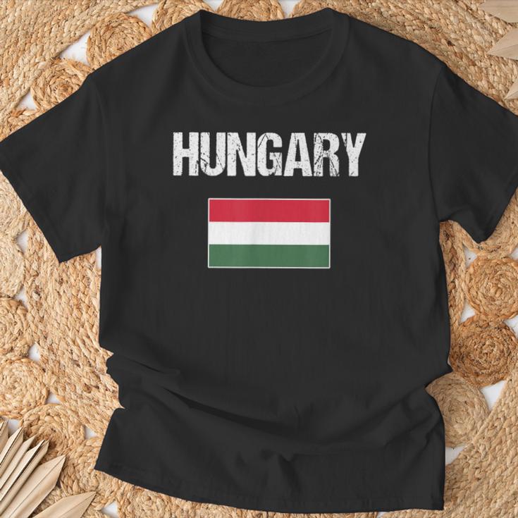 Hungary Flag Hungary T-Shirt Geschenke für alte Männer