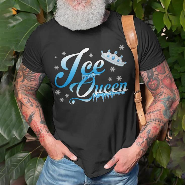 Ice Queen Winter Theme Birthday Party Girls Snow Themed Bday T-Shirt Gifts for Old Men