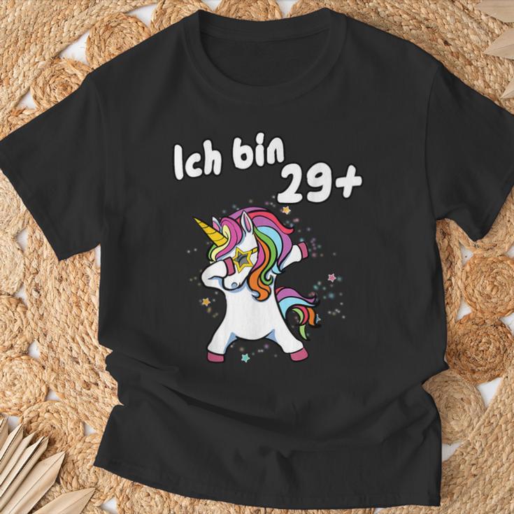 Ich Bin 29 Plus Unicorn Dab Dabbing Unicorn T-Shirt Geschenke für alte Männer