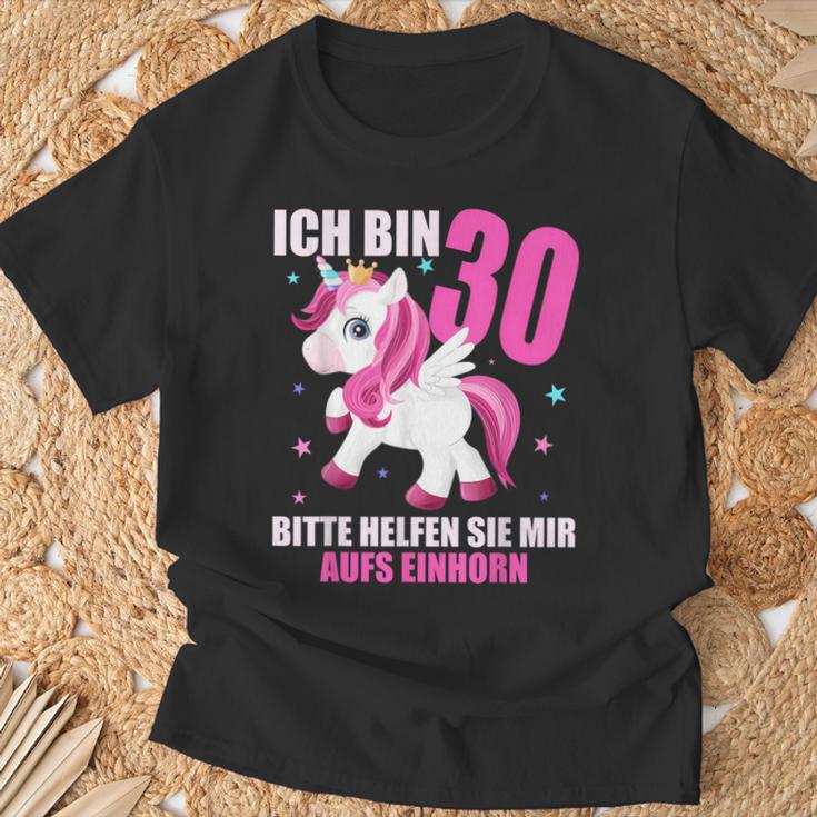 Ich Bin 30 Bitte Hilft Sie Mir Auf Unicorn 30Th Birthday S T-Shirt Geschenke für alte Männer