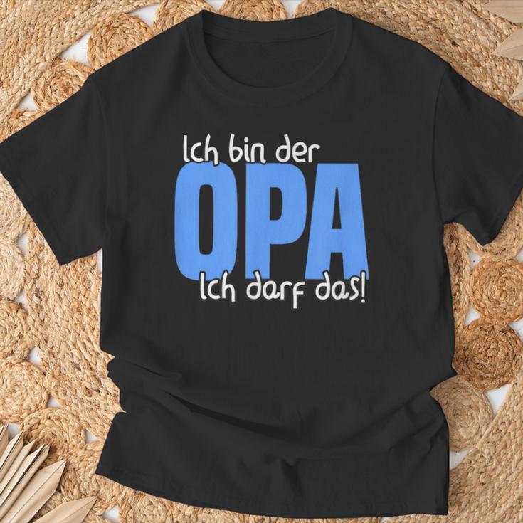 Ich Bin Der Opa, Kann Das Enkelkind T-Shirt, Schwarz Für Großväter Geschenke für alte Männer