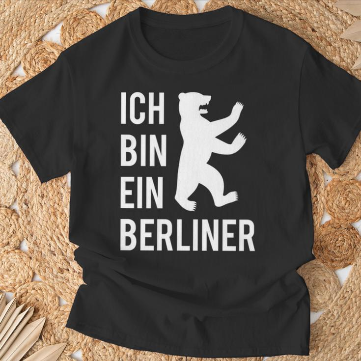 Ich Bin Ein Berliner Geschenke Berliner Bär T-Shirt Geschenke für alte Männer