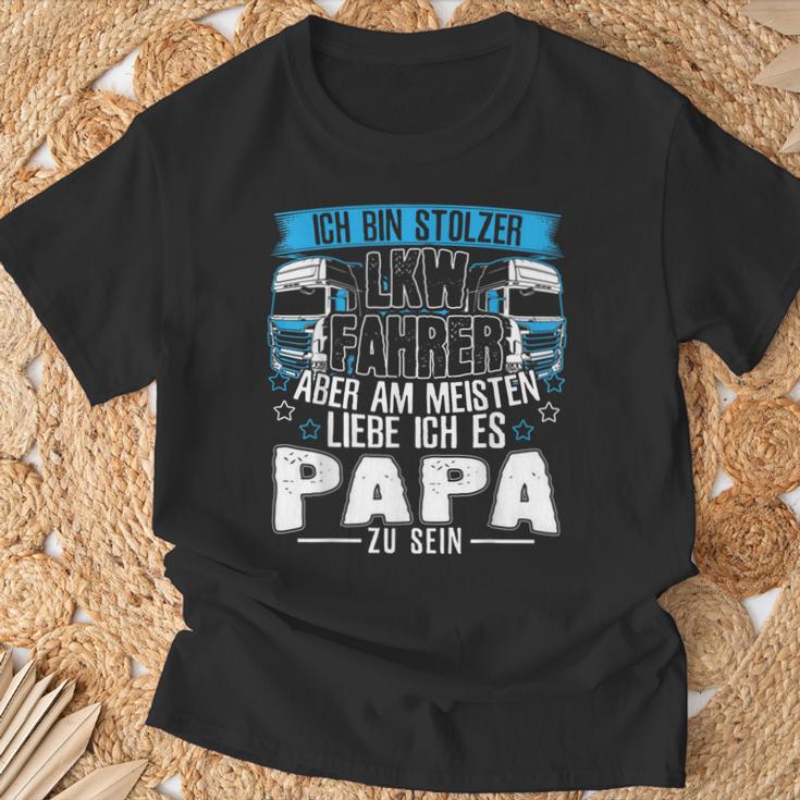 Ich Bin Ein Lkw Driver Und Papa T-Shirt Geschenke für alte Männer