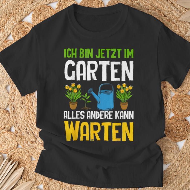 Ich Bin Im Gartenarbeit Hobbygärtner Gärtner Schwarz T-Shirt Geschenke für alte Männer