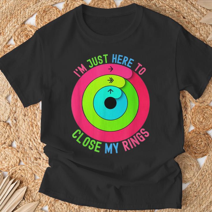 Ich Bin Nur Hier Um Meine Rings Zu Schließen T-Shirt Geschenke für alte Männer