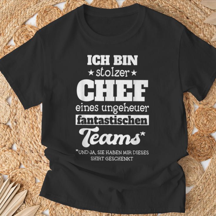 Ich Bin Stolzer Chef Einer Unheuer Fantastischen Team T-Shirt Geschenke für alte Männer