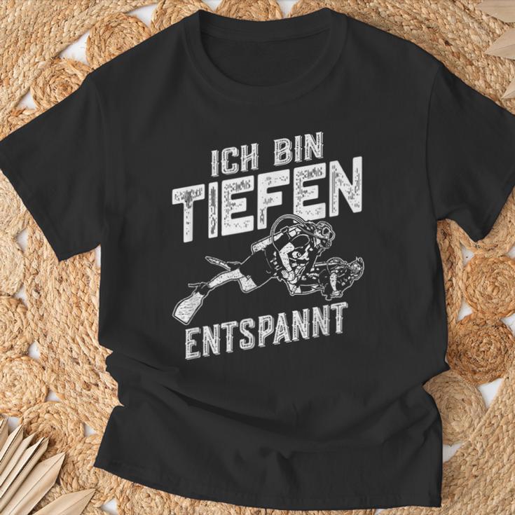 Ich Bin Tiefenentspannt Taucher T-Shirt Geschenke für alte Männer