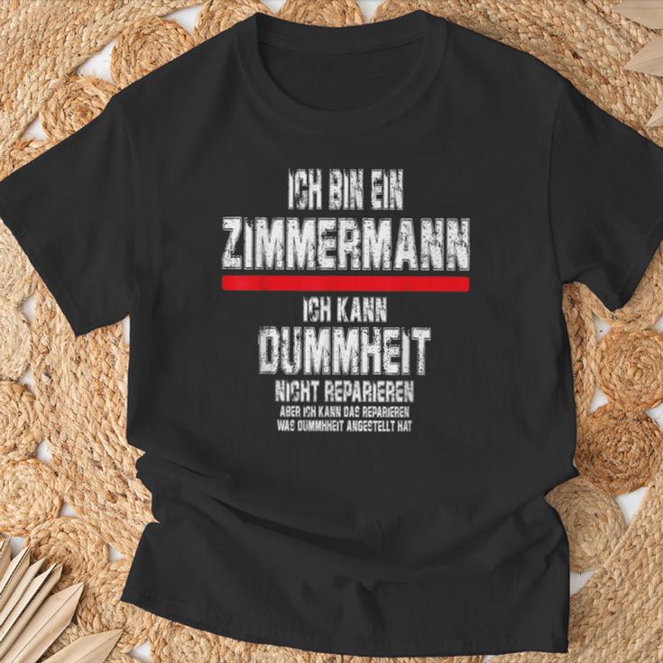 Ich Bin Zimmermann T-Shirt Geschenke für alte Männer