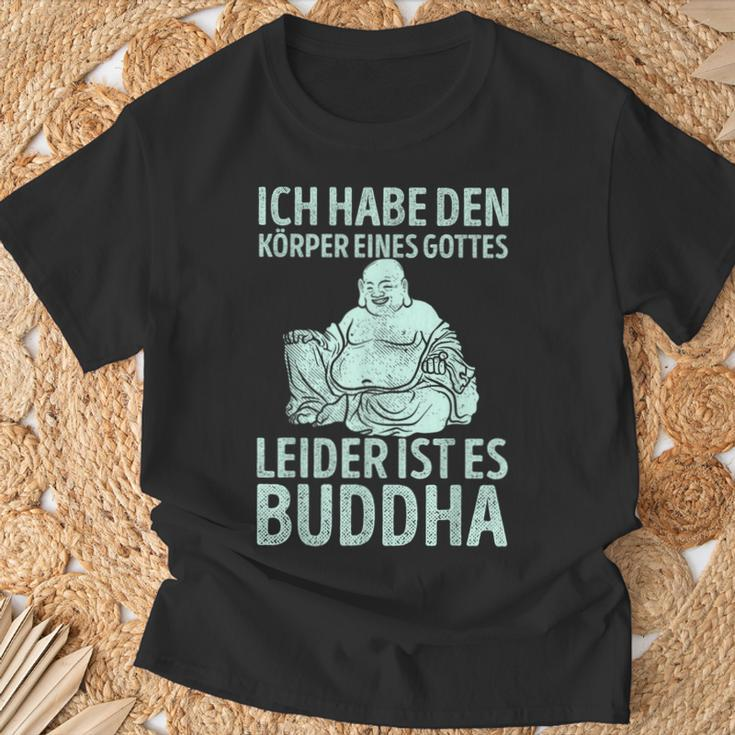 Ich Habe Den Körper Einer Gottes Unider Ist Es Buddha T-Shirt Geschenke für alte Männer