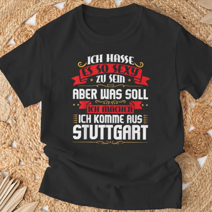 Ich Komme Aus Stuttgart Stuggi T-Shirt Geschenke für alte Männer