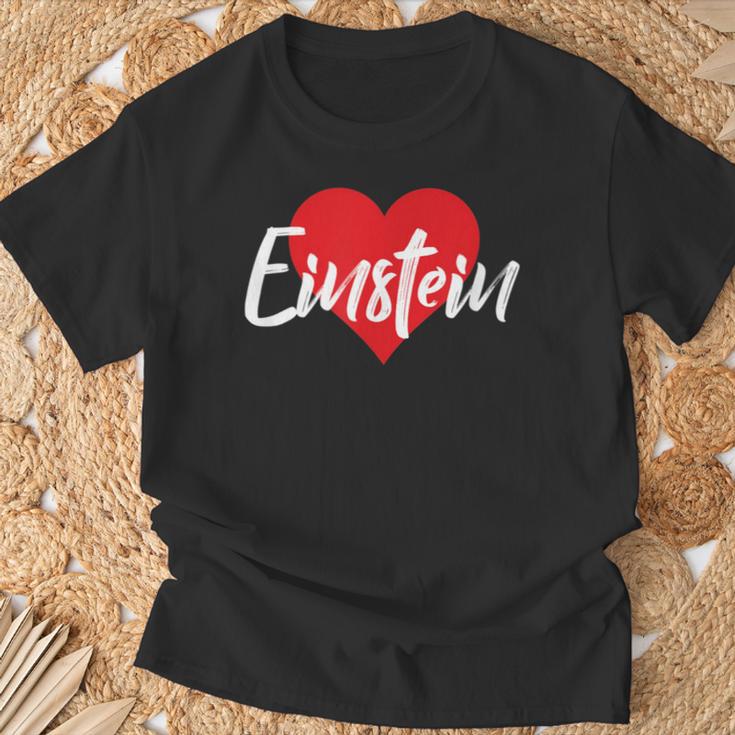 Ich Liebe Einstein First Name Love Heart S T-Shirt Geschenke für alte Männer