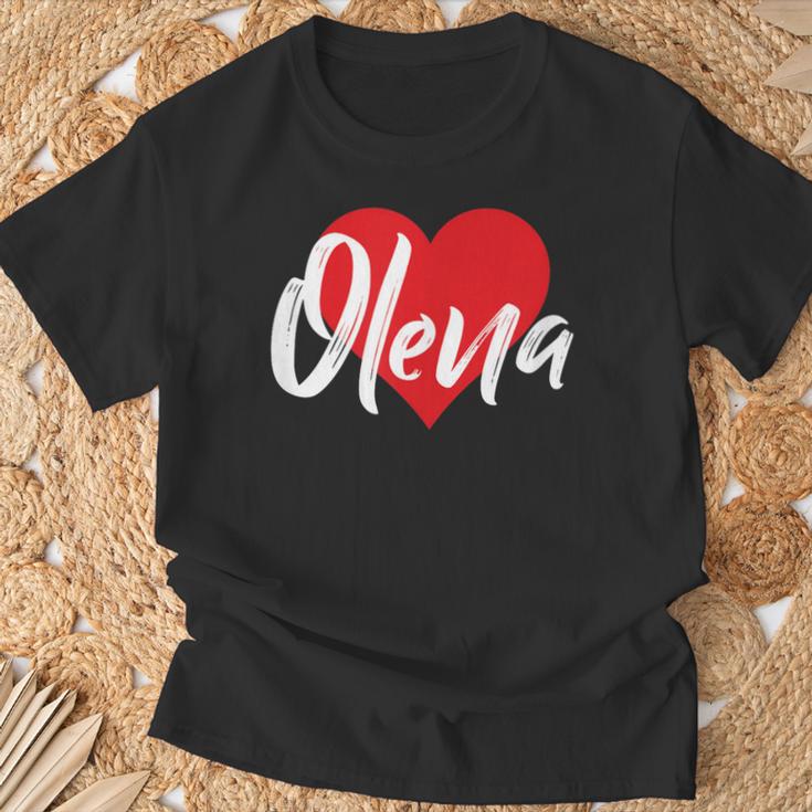 Ich Liebe Olena T-Shirt Geschenke für alte Männer