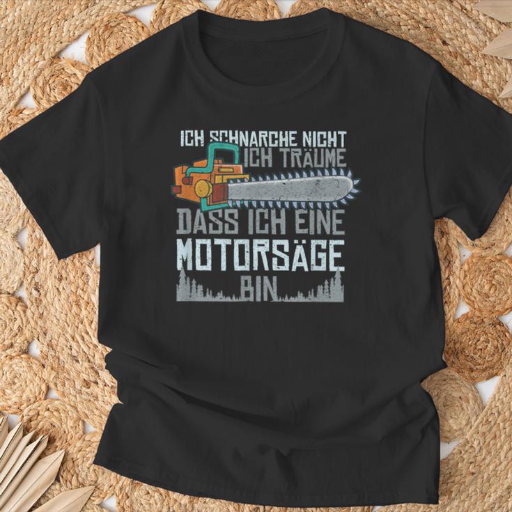 With Ich Schnarche Nicht Chainsaw Motif T-Shirt Geschenke für alte Männer