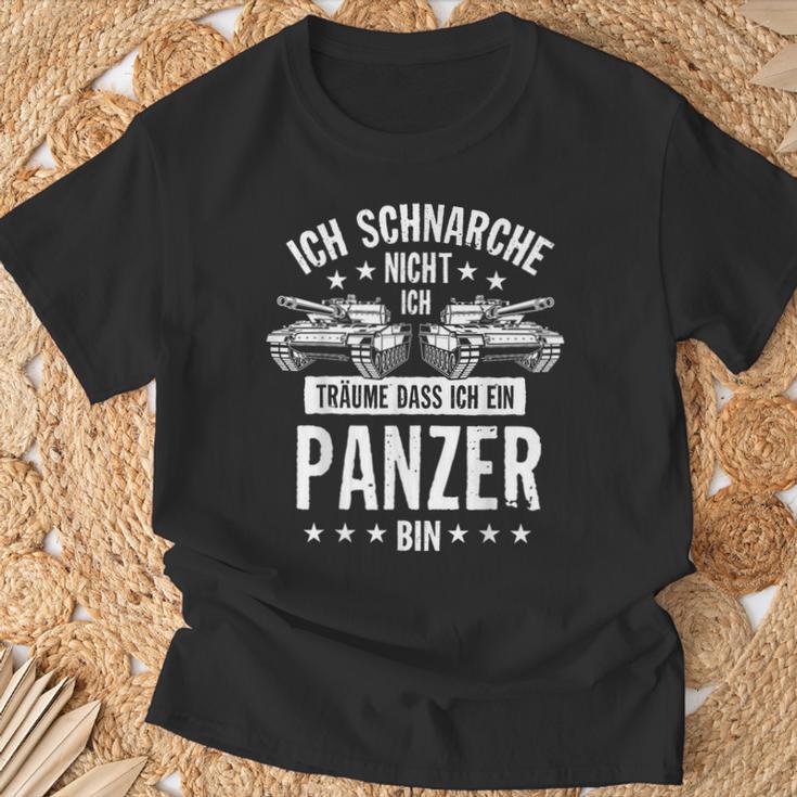 Ich Schnarche Nicht, Panzer Träume T-Shirt, Lustiges Schlafshirt Geschenke für alte Männer