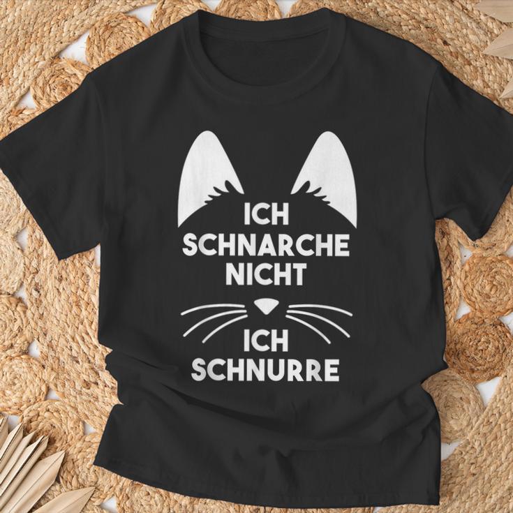 Ich Schnarche Nicht Ich Schnurre Schlafen S T-Shirt Geschenke für alte Männer