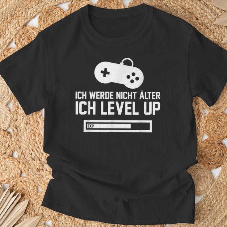 Ich Werde Nicht Älter Ich Level Up German Language T-Shirt Geschenke für alte Männer