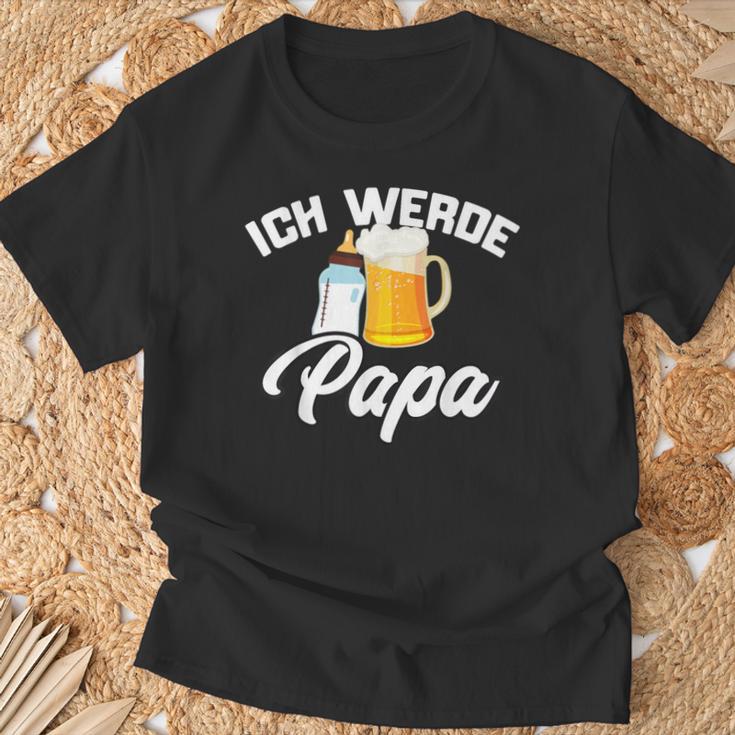 Ich Werde Papa Werdender Papaater Loading 2023 2024 T-Shirt Geschenke für alte Männer