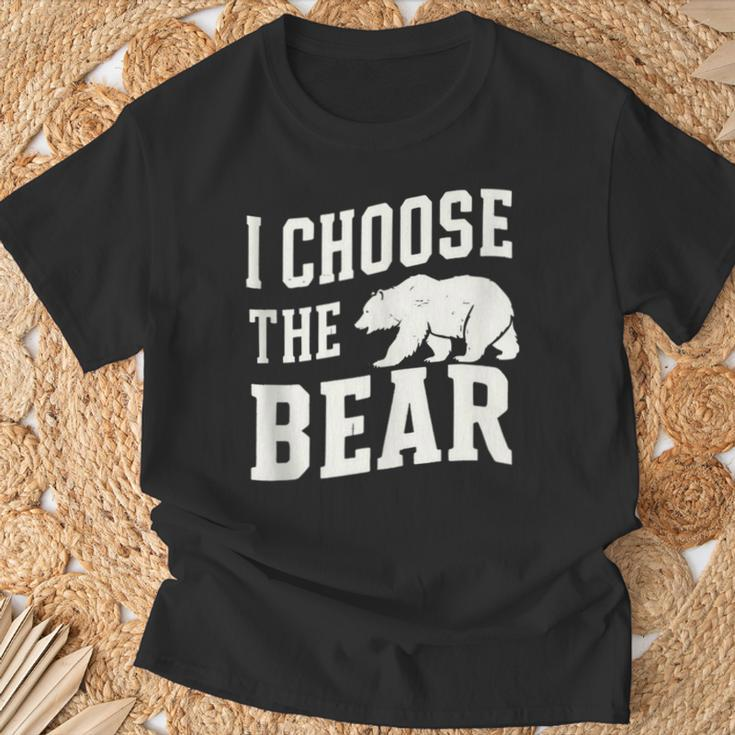 I'd Choose The Bear Would Rather Choose The Bear T-Shirt Gifts for Old Men