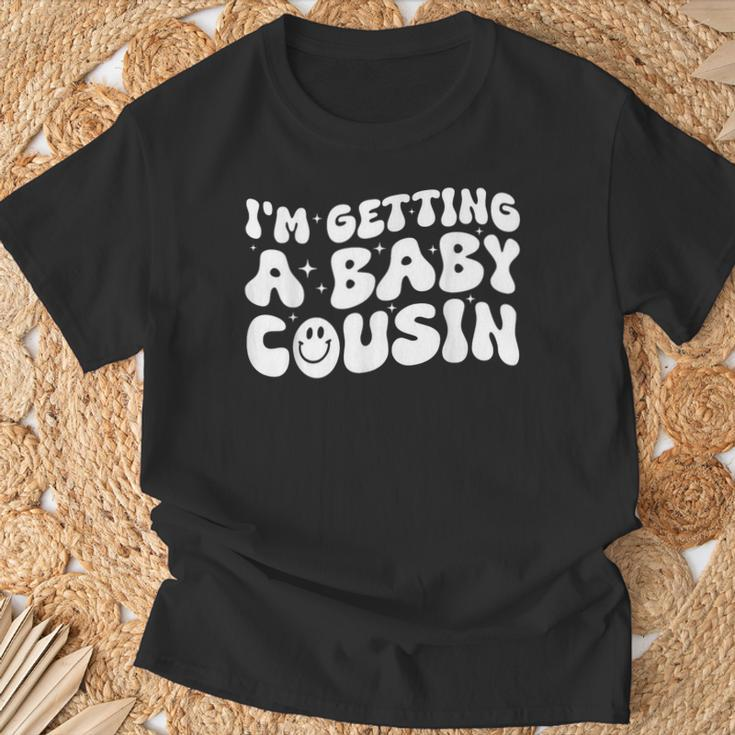 I'm Getting A Baby Cousin Cute Baby Pregnancy Announcement T-Shirt Gifts for Old Men