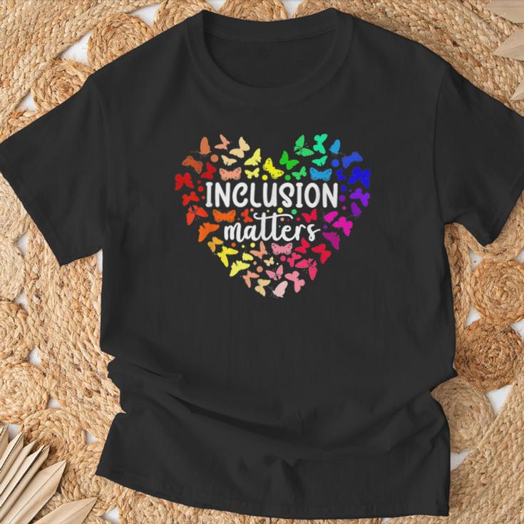 Inclusion Matters Autism Awareness Month Neurodiversity Sped T-Shirt Gifts for Old Men