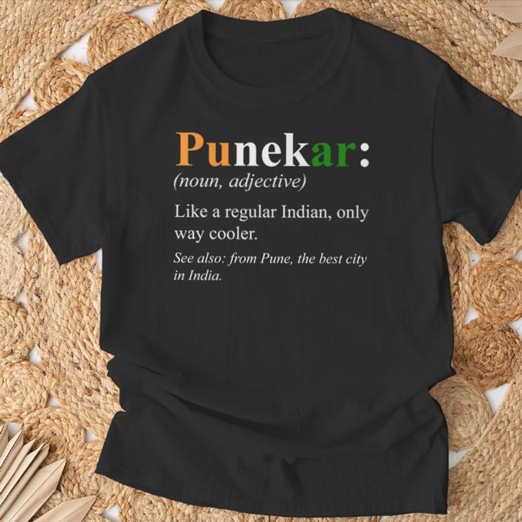 Indisches Pune-Geschenk – Punekar Definition T-Shirt Geschenke für alte Männer