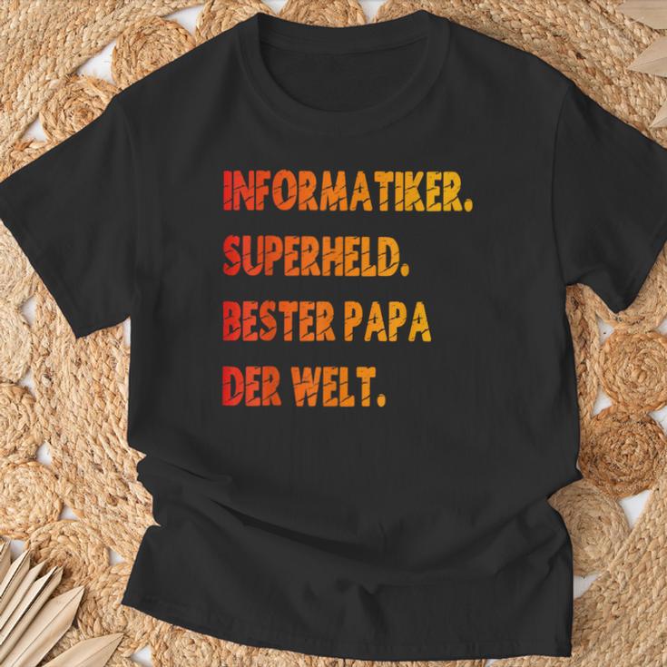 Informatiker Papa S T-Shirt Geschenke für alte Männer