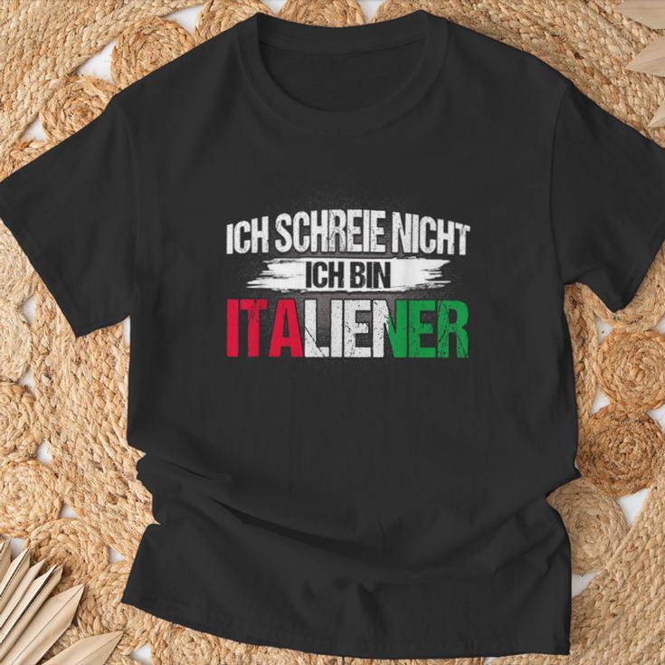 Italian Ich Schreie Nicht Ich Bin Italian T-Shirt Geschenke für alte Männer