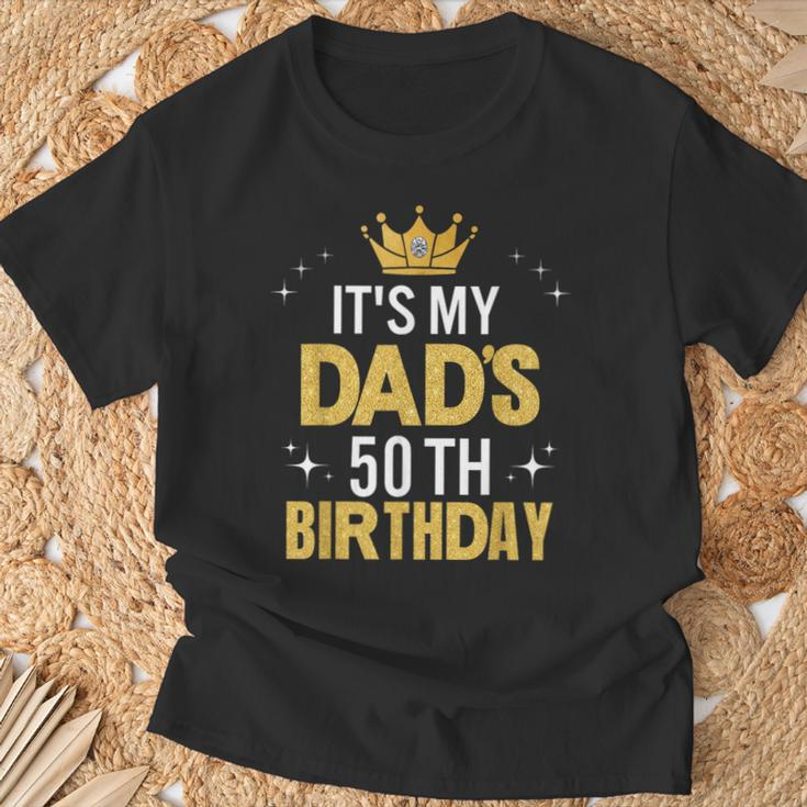 It's My Dad's 50Th Birthday 50 Years Old T-Shirt Gifts for Old Men