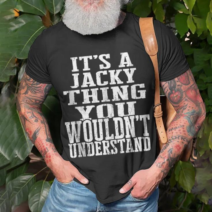 It's A Jacky Thing Matching Family Reunion First Last Name T-Shirt Gifts for Old Men