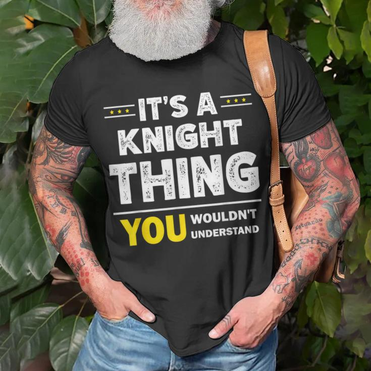 It's A Knight Thing You Wouldn't Understand Family Name T-Shirt Gifts for Old Men