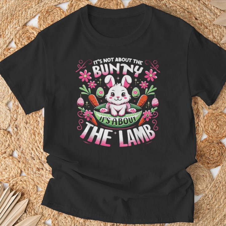 Its Not About The Bunny About Lamb Jesus Easter Christians T-Shirt Gifts for Old Men