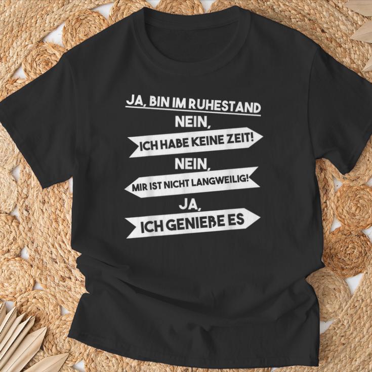 Ja Ich Bin Im Ruhestand T-Shirt Geschenke für alte Männer