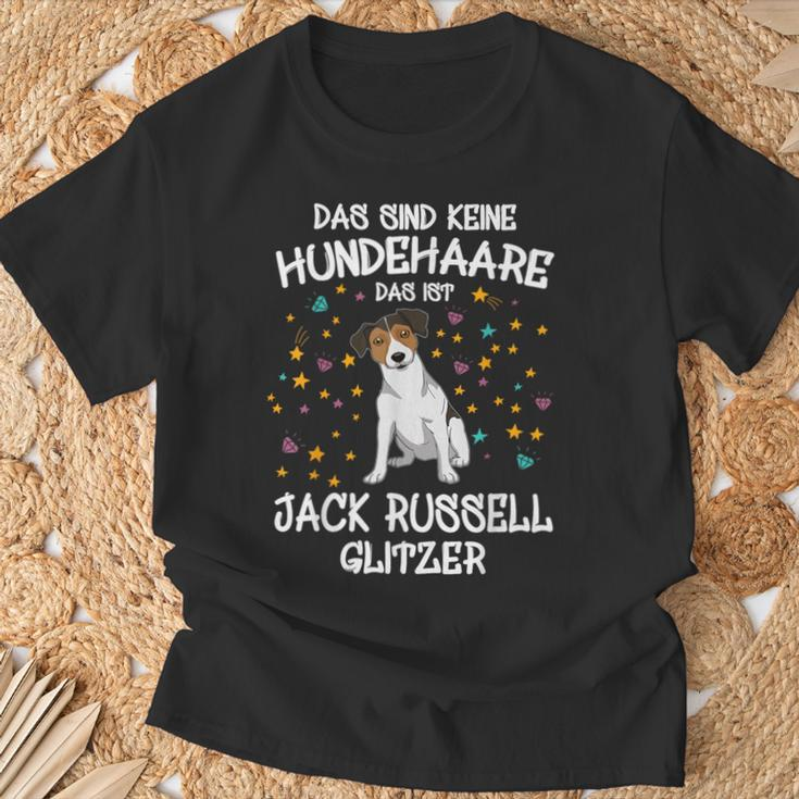 Jack Russell Glitter Dog Holder Dog T-Shirt Geschenke für alte Männer