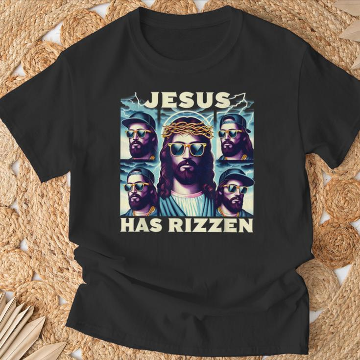 Jesus Is Rizzen T-Shirt Gifts for Old Men