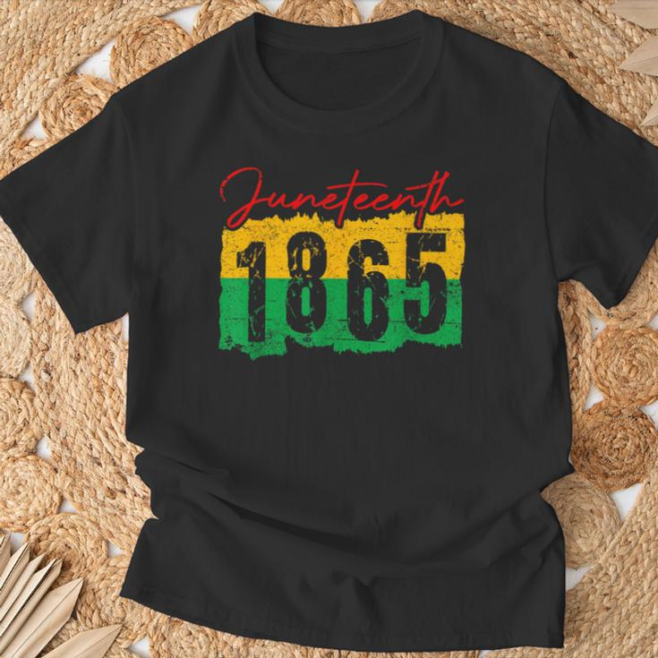 Junenth 1865 Emancipation Day Afican American Black Women T-Shirt Gifts for Old Men
