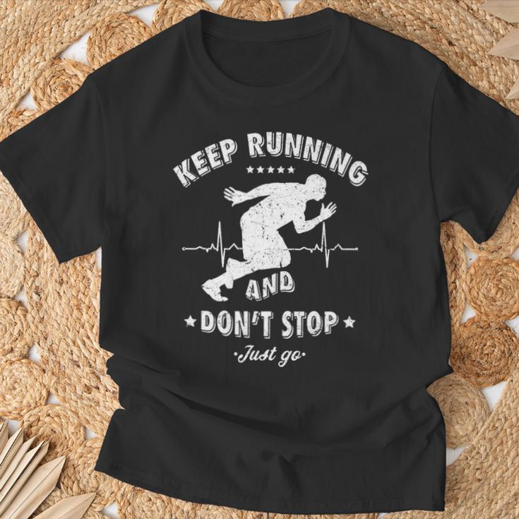 Keep Running And Dont Stop T-Shirt Gifts for Old Men