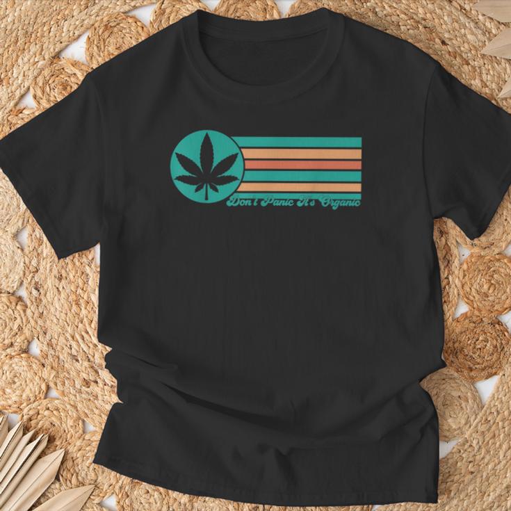 Keine Panik Es Ist Bio Cannabis Marijuana T-Shirt Geschenke für alte Männer