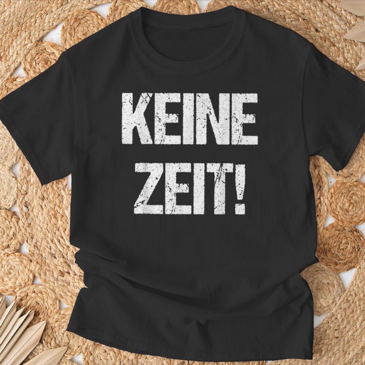 Keine Zeit, Bin Busy T-Shirt - Lass Mich in Ruhe, German Spruch Tee Geschenke für alte Männer