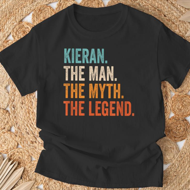 Kieran The Man The Myth The Legend First Name Kieran T-Shirt Gifts for Old Men