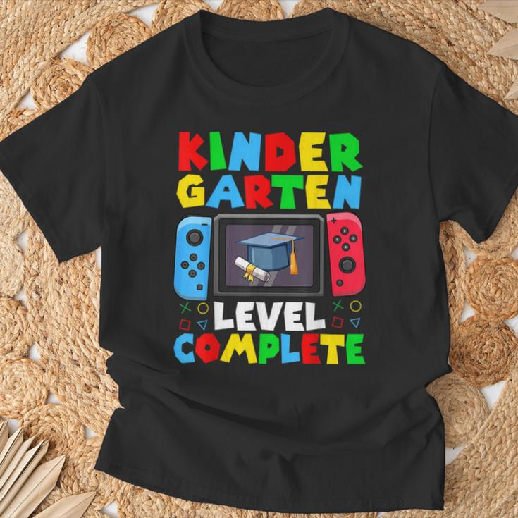 Kindergarten Level Complete Last Day Of School Graduate Boys T-Shirt Gifts for Old Men