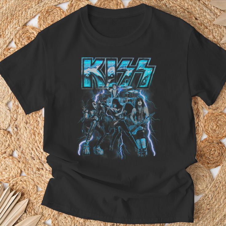 Kiss Blue Blitz T-Shirt Geschenke für alte Männer