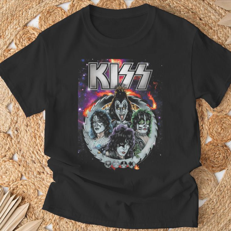 Kiss Galactic Portrait T-Shirt Geschenke für alte Männer