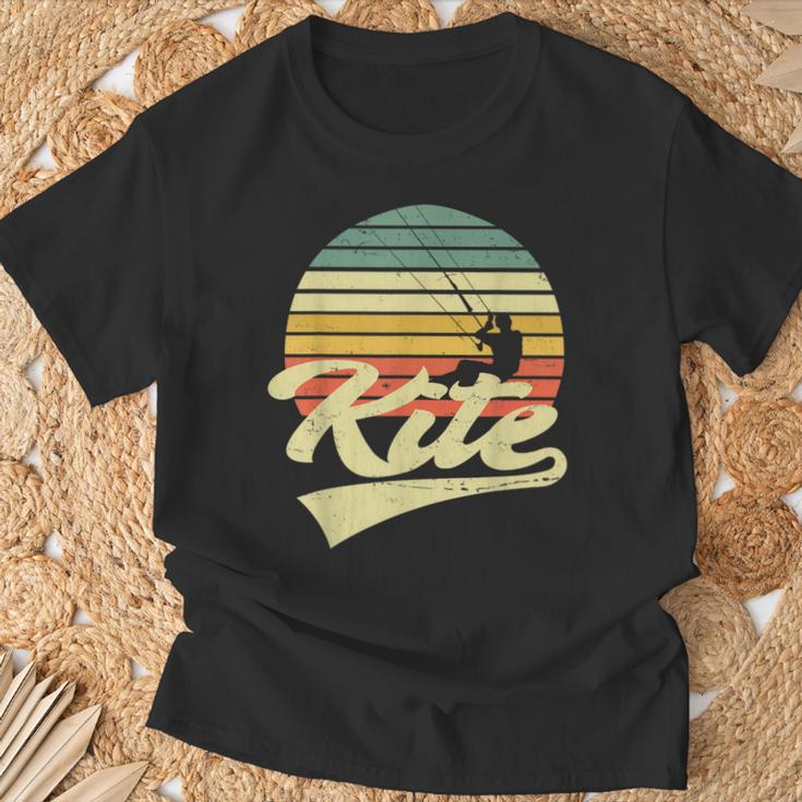 Kite Kiten Kiteboarding Kitesurfing Surf Vintage Retro T-Shirt Geschenke für alte Männer