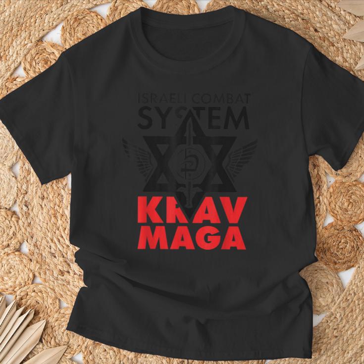 Krav Maga Israeli Combat System Gray T-Shirt Geschenke für alte Männer